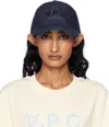 Apc Blue Cotton Eden Hat In Purple