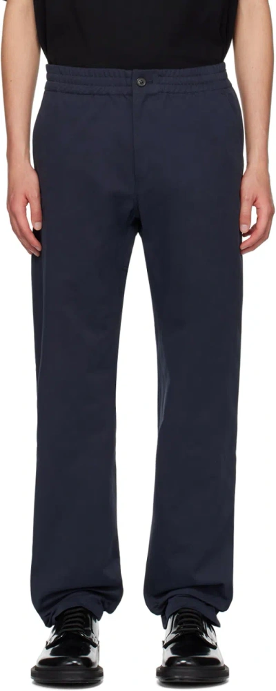 Apc Navy Chuck Trousers In Iak Dark Navy