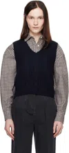 Apc Navy Coco Vest In Iak Dark Navy