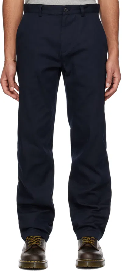 Apc Navy Constant Trousers In Iak Dark Navy