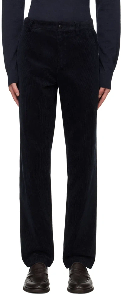Apc Navy Constantin Trousers In Iak Dark Navy
