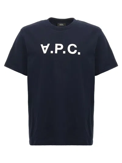 APC A.P.C. NAVY COTTON T-SHIRT
