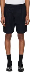 Apc Navy Crew Shorts In Iak Dark Navy