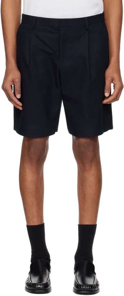 Apc Navy Crew Shorts In Iak Dark Navy