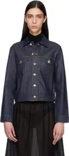 A.p.c. A. P.c. Dion Contrast-stitching Jacket In Blue