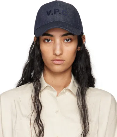 Apc Navy Eden Vpc Baseball Cap In Iai Indigo