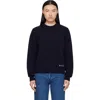 A.p.c. A. P.c. Classic Pullover Sweater For Men In Blue