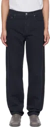 Apc Navy Fairfax Jeans In Iak Dark Navy