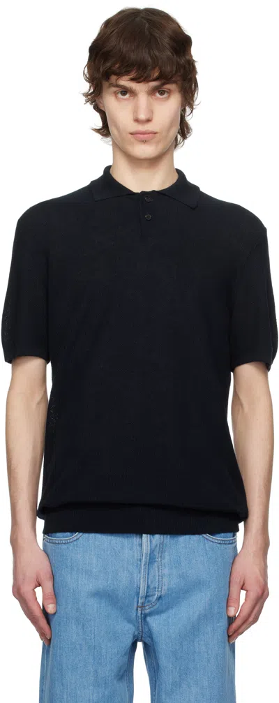Apc Navy Jay Polo In Iak Dark Navy