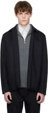 A.p.c. Navy Jeffray Jacket In Black