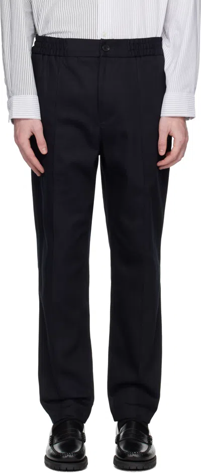 Apc Navy Joaquin Trousers In Blue