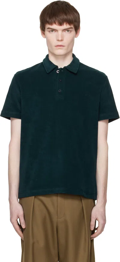Apc Navy Julian Polo In Green