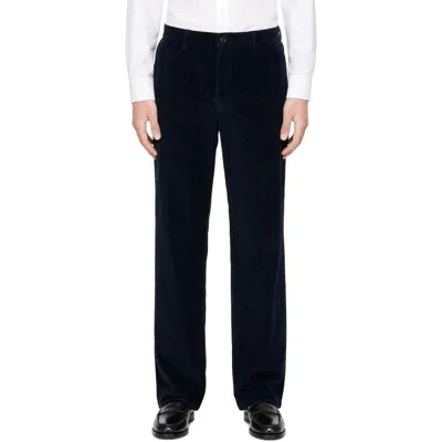A.p.c. Navy Lawrence Trousers In Black