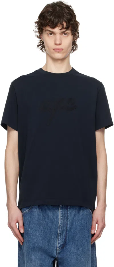 Apc Navy Lenny T-shirt In Iak Dark Navy