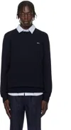 Apc Navy Louis Sweater In Iak Dark Navy