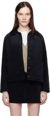 Apc Navy Mackie Jacket In Iau Night Blue