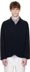 Apc A.p.c. Mens Manuel Wool Polo Shirt In Blue