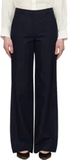 Apc Navy Margaret Trousers In Iak Dark Navy