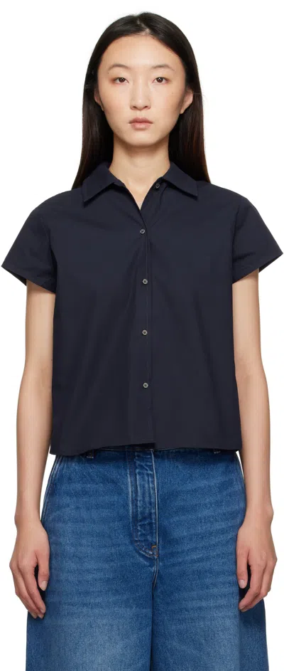 Apc Navy Marina Shirt In Blue