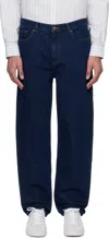 Apc Navy Martin Jeans In Ial Washed Indigo