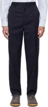 Apc Navy Massimo Trousers In Iak Dark Navy