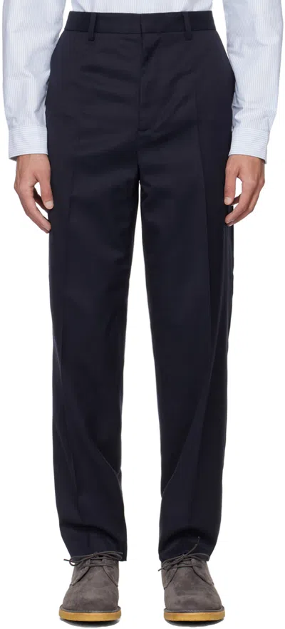 Apc Navy Massimo Trousers In Iak Dark Navy