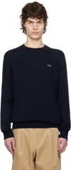Apc Sweat Boxy Petit Vpc-m Nd A.p.c. Male In Iaj Marine