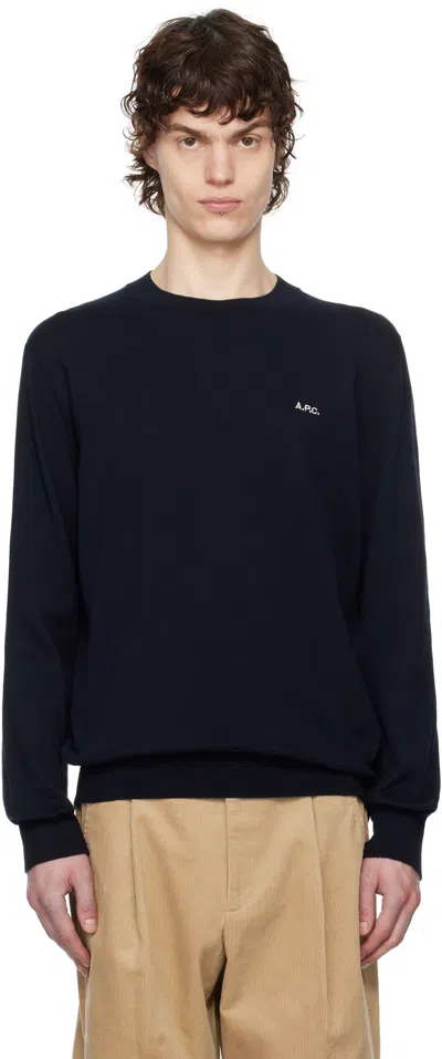 APC NAVY NEVILLE SWEATER