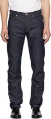 Apc Navy Petit New Standard Jeans In Iai Indigo
