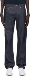 Apc Navy New Standard Jeans In Purple