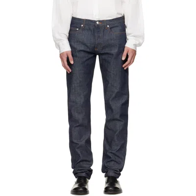 A.p.c. Navy New Standard Jeans In Blue