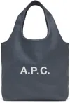 Apc Navy Ninon Tote In Iak Dark Navy