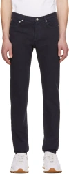 Apc Navy Petit New Standard Jeans In Iak Dark Navy