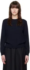 Apc Navy Philo Sweater In Iak Dark Navy