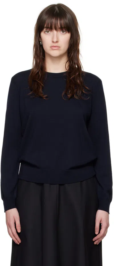 Apc Navy Philo Sweater In Iak Dark Navy
