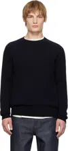 Apc Navy Pierre Sweater In Iak Dark Navy