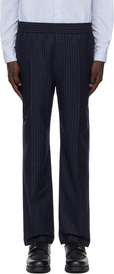 Apc Navy Pieter Trousers In Iak Dark Navy