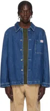 Apc Navy Ralph Denim Jacket In Ial Washed Indigo