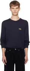 Apc Navy Rory Sweater In Iak Dark Navy