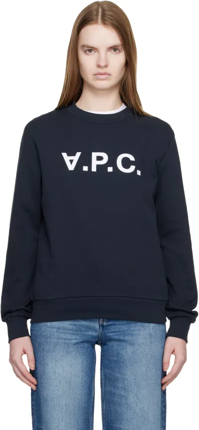 Apc Navy Standard Grand 'vpc' Sweatshirt In Blue