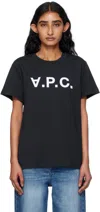 Apc Dark Blue T-shirt In Black