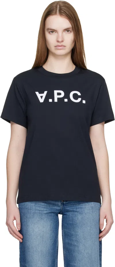 Apc Navy Standard Grand 'vpc' T-shirt