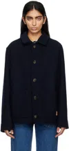 Apc Navy Thais Jacket In Iak Dark Navy