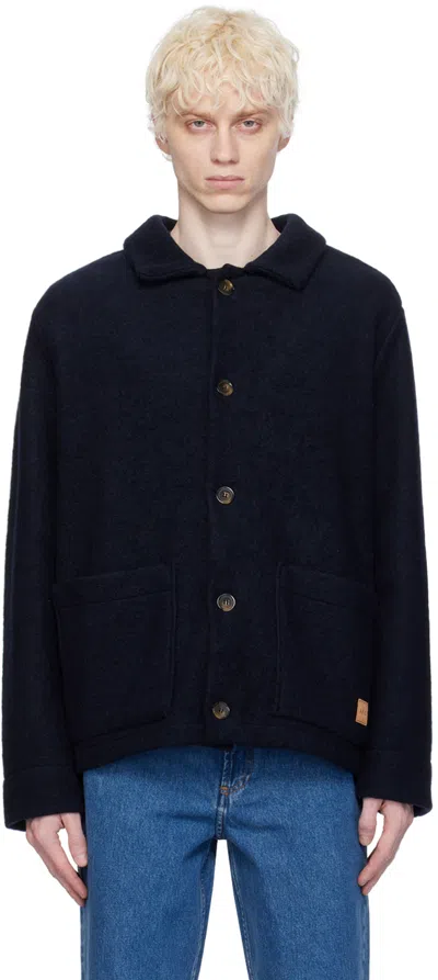 Apc Thais Jacket In Iak Dark Navy