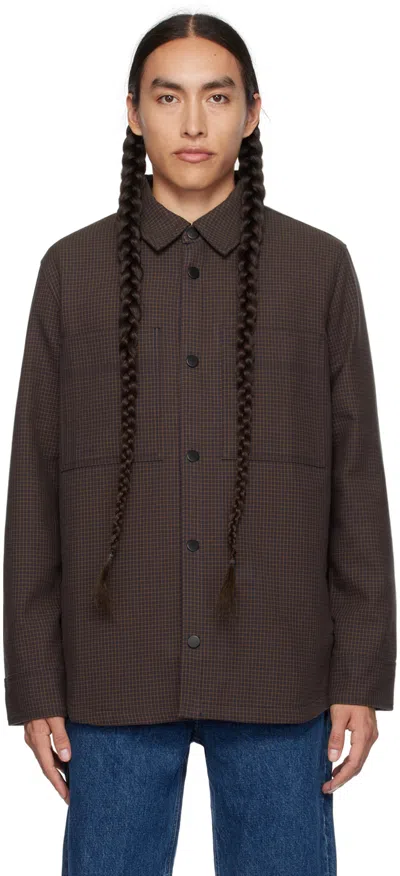 Apc Navy Tibor Jacket In Iak Dark Navy
