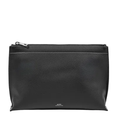 A.p.c. Neige Clou Pouch In Black