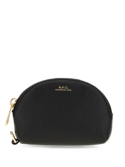 A.p.c. Neige Coin Purse In Black