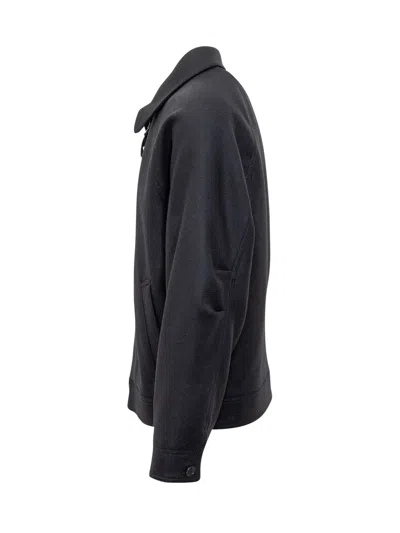 A.p.c. Apc Nera Zip-front Wool-blend Jacket In Dark Navy