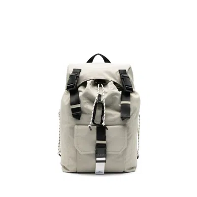 Apc A.p.c. Neutrals Backpacks Men In White