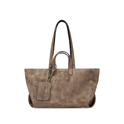 A.p.c. Neutrals Shoulder Bags Men In Brown
